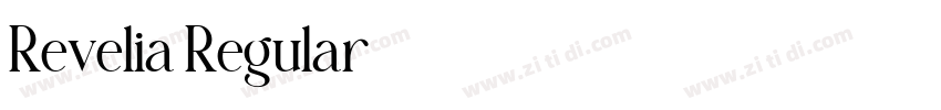 Revelia Regular字体转换 Revelia Regular字体转换